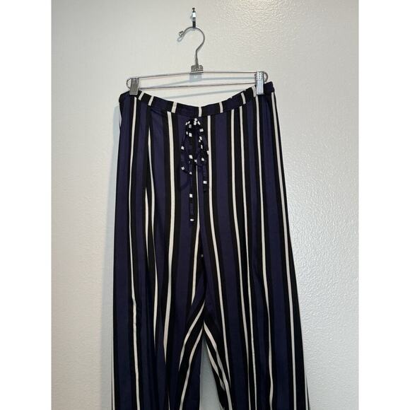 Maeve Size Small Striped Split Seam Wide Leg Striped Pants Coastal Anthropologie - Picture 2 of 8